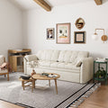 Cottonfy Cloud Elephant Ears Folding Corner Sofa Bed with Storage
