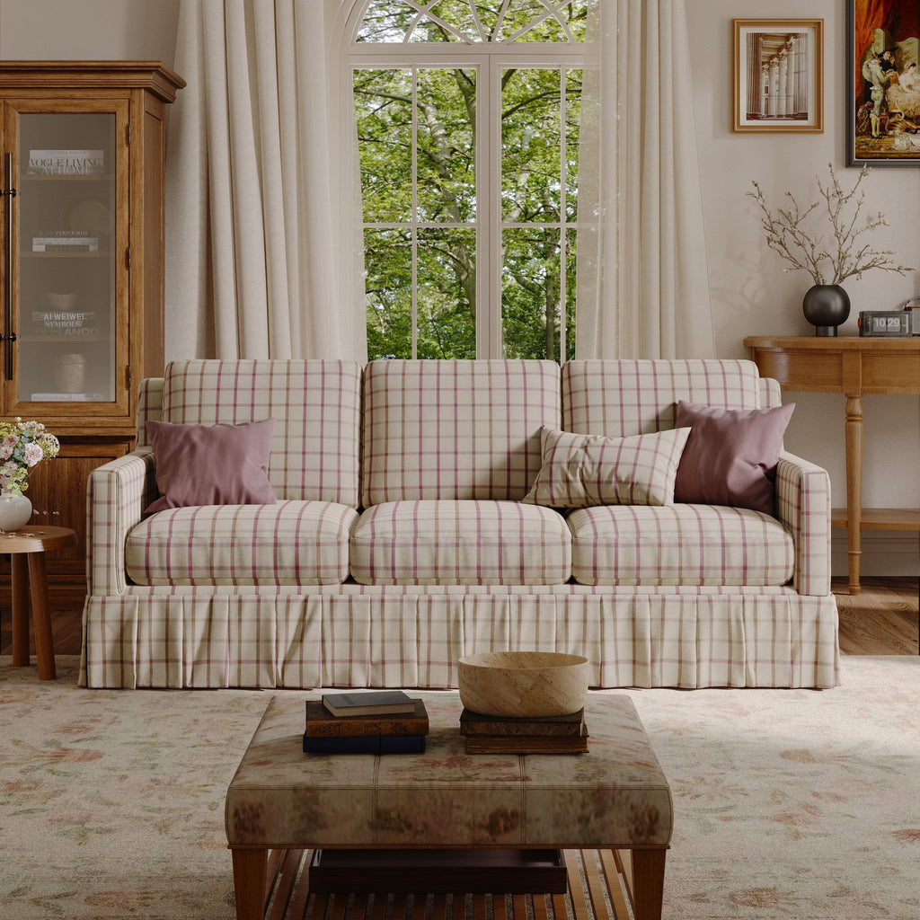 Cottonfy Minimalist Stylish Detachable Striped and Checkered Pattern Sofa