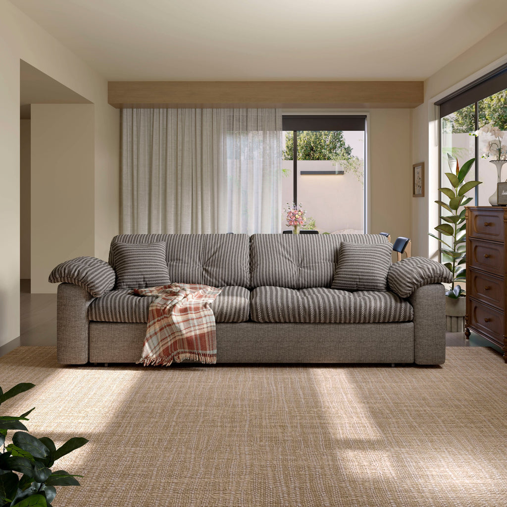 Cottonfy Multifunctional Sleeper Pull Out 2 Seater Sofa Bed with Storage Space