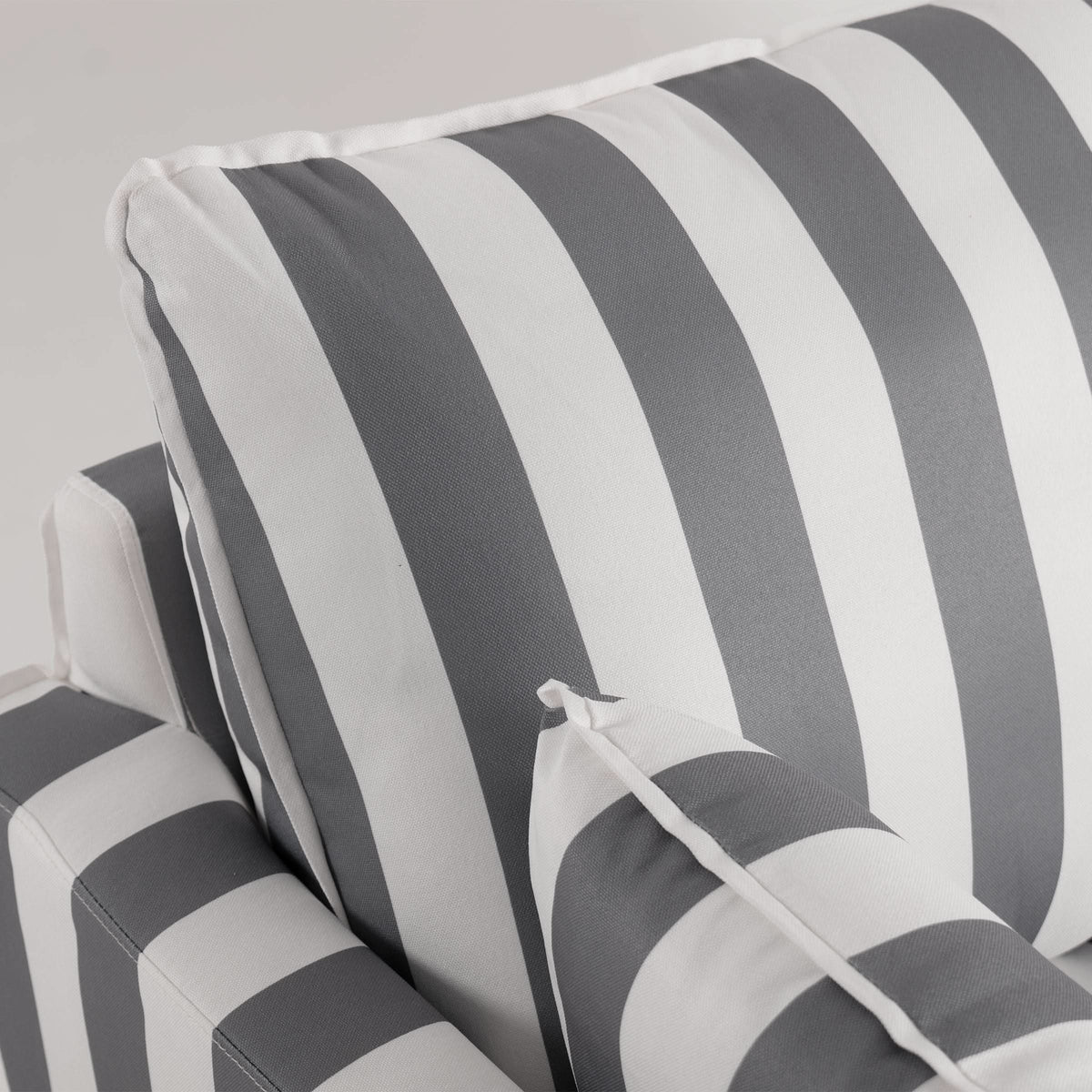 Cottonfy Retro Striped Fabric Handmade Sofa