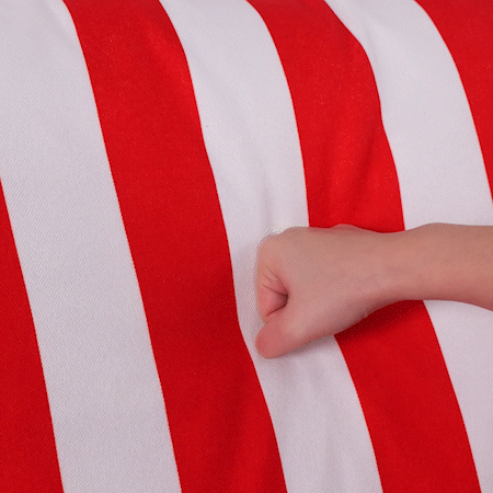 Cottonfy Retro Striped Fabric Handmade Sofa