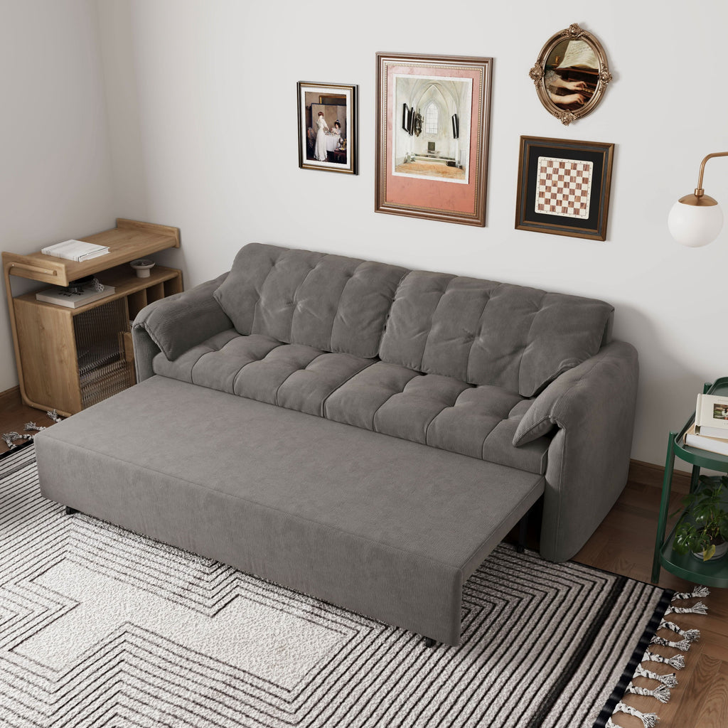 Cottonfy Upgraded Cloud Chenille Skin Friendly Sofa Bed with Storage