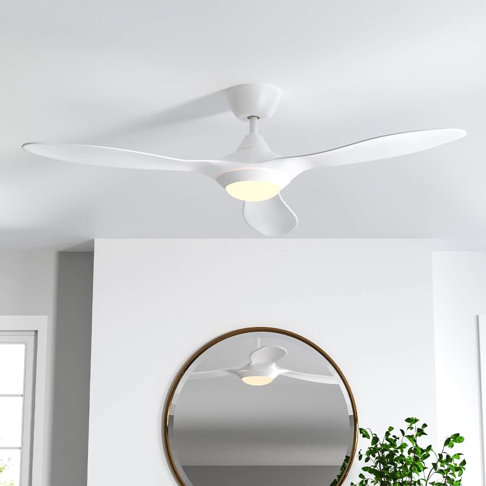 52 inch Reversible Ceiling Fan W/Light Remote Control 3/5 Blades 5 Speed Timer