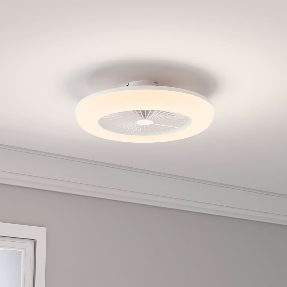 Dia 55cmCeiling Fan with 3 Colour LED Light and Remote Control