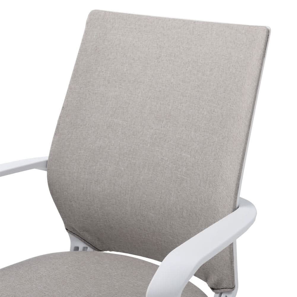 Khaki Fabric Swivel Chair Computer Ergonomic Office Chair