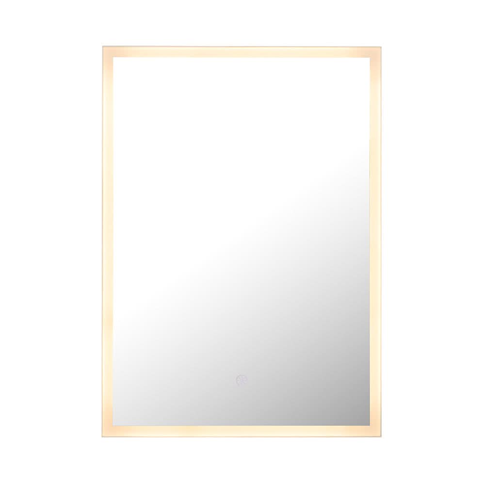 70cm Height Modern Rectangular LED Bathroom Mirror with Wall Mount Cabinet