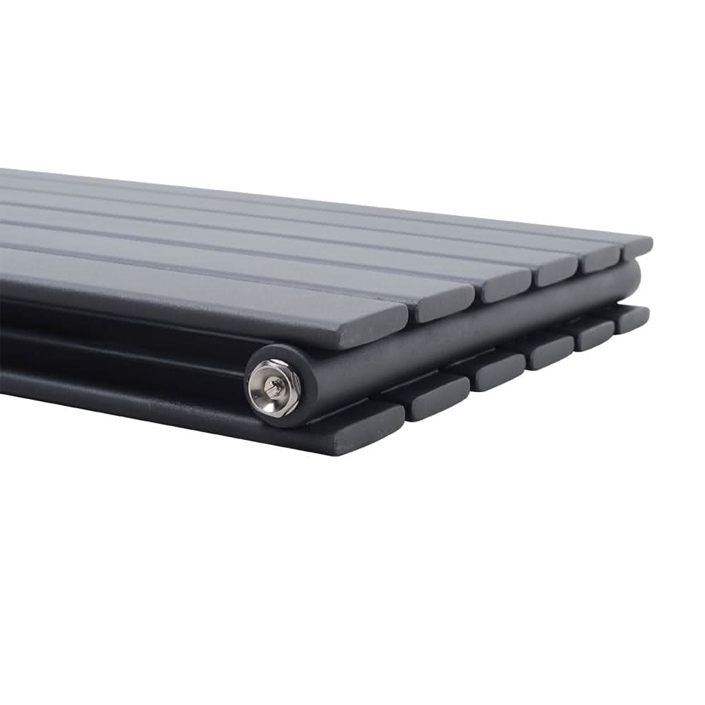 160cm H Smoke Grey Vertical Radiator with Double Panel