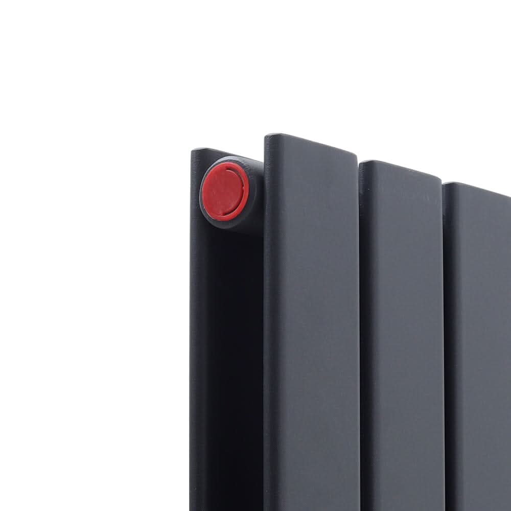 160cm H Smoke Grey Vertical Radiator with Double Panel