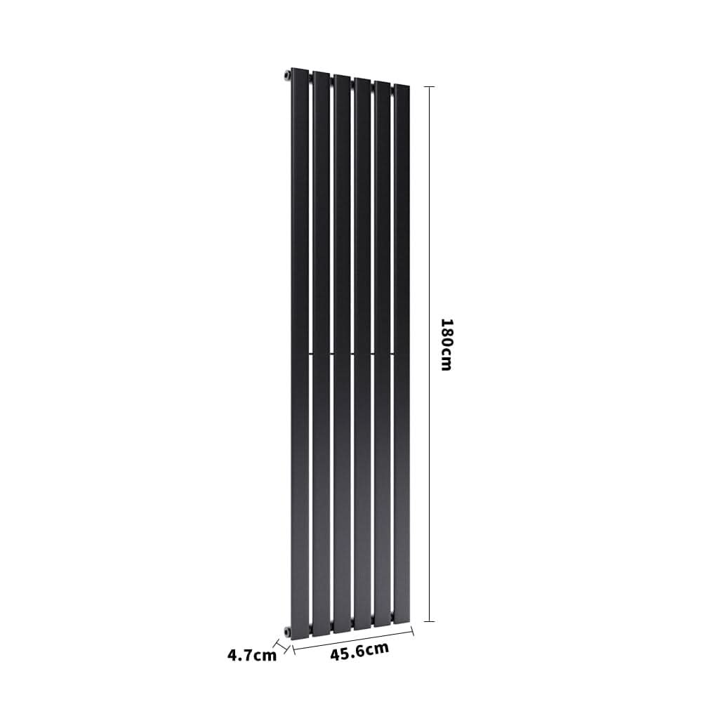 6ft Vertical Single Panel Radiator Anthracite Space Heater