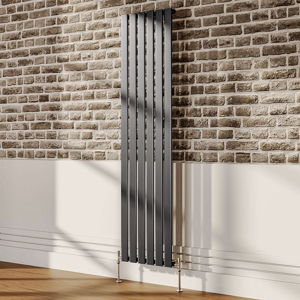 6ft Vertical Single Panel Radiator Anthracite Space Heater