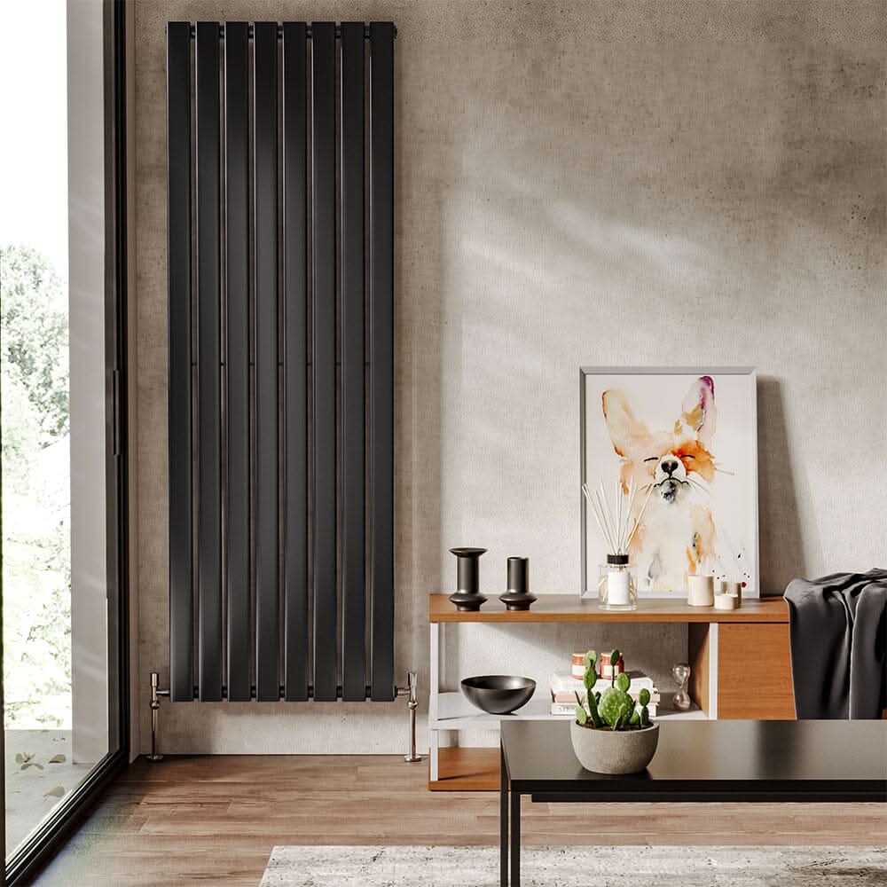 6ft Vertical Single Panel Radiator Anthracite Space Heater