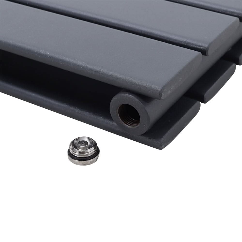 1800mm H Matt Anthracite Double Flat Panel Vertical Radiator