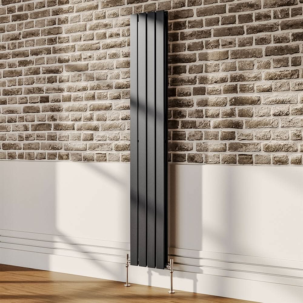 1800mm H Matt Anthracite Double Flat Panel Vertical Radiator