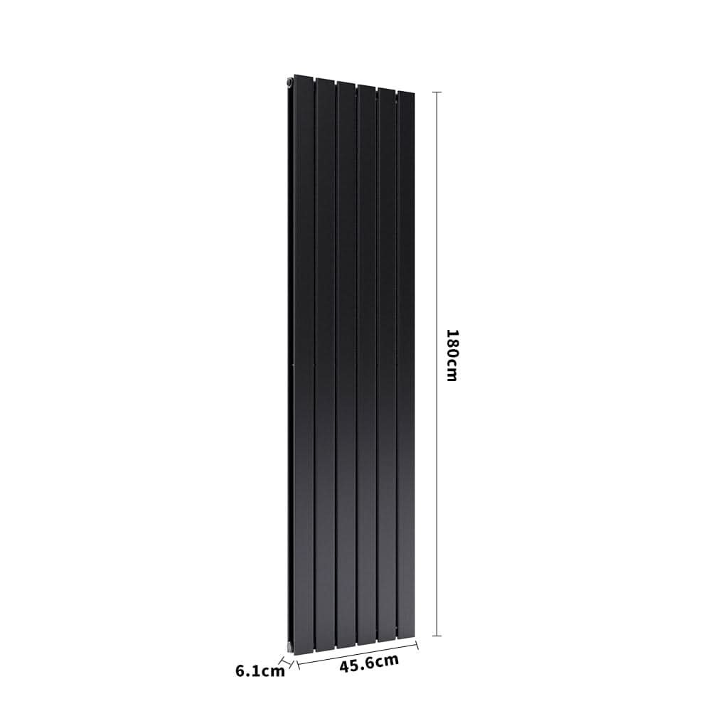 1800mm H Matt Anthracite Double Flat Panel Vertical Radiator
