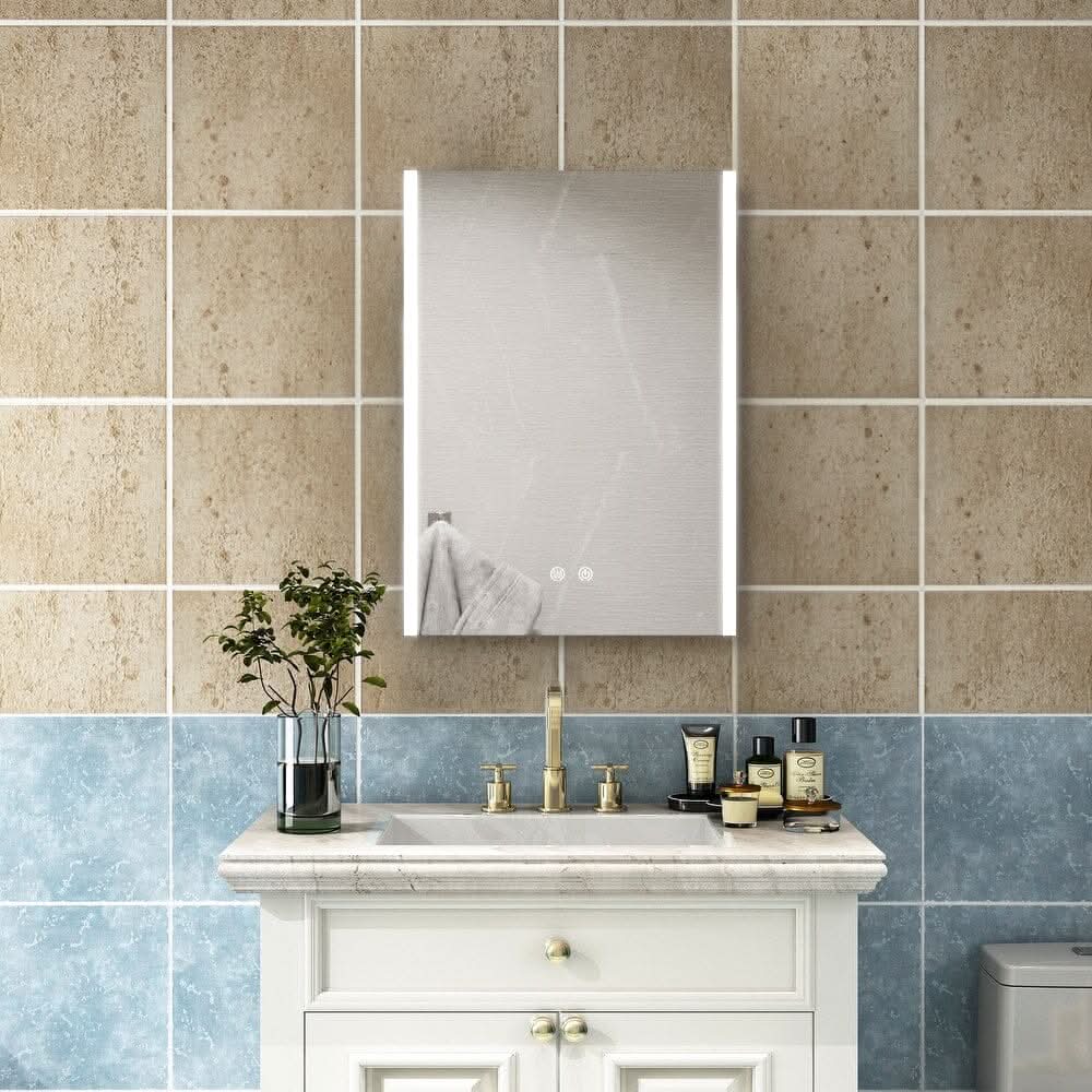 Mordern Frameless 1 Door LED Mirror Cabinet