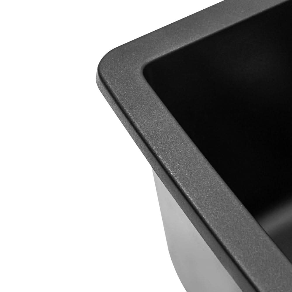 Black High-quality Equal Double Bowl Undermount Kitchen Sink