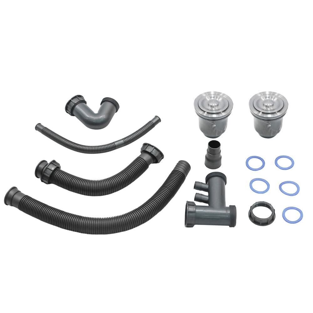 Black High-quality Equal Double Bowl Undermount Kitchen Sink