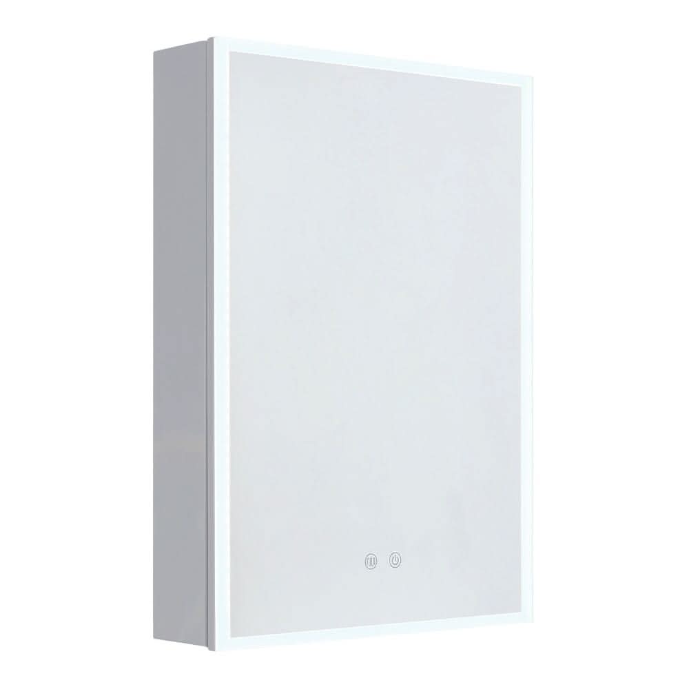 Surface Mount Frameless Single Door LED Mirror Cabinet