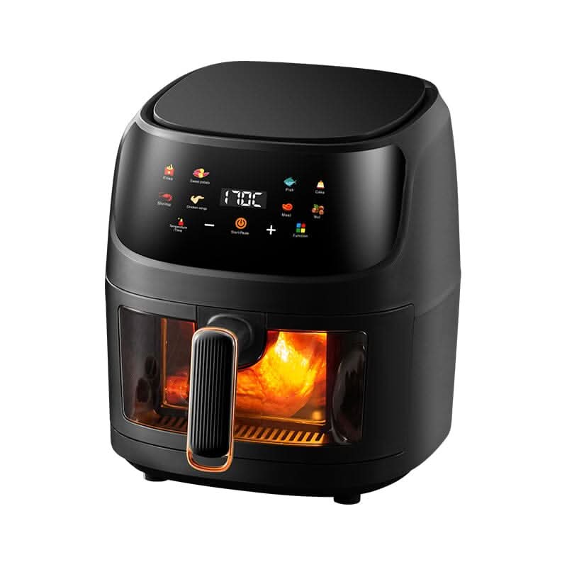 5L White/Black Digital Smart Air Fryer with Visible Window