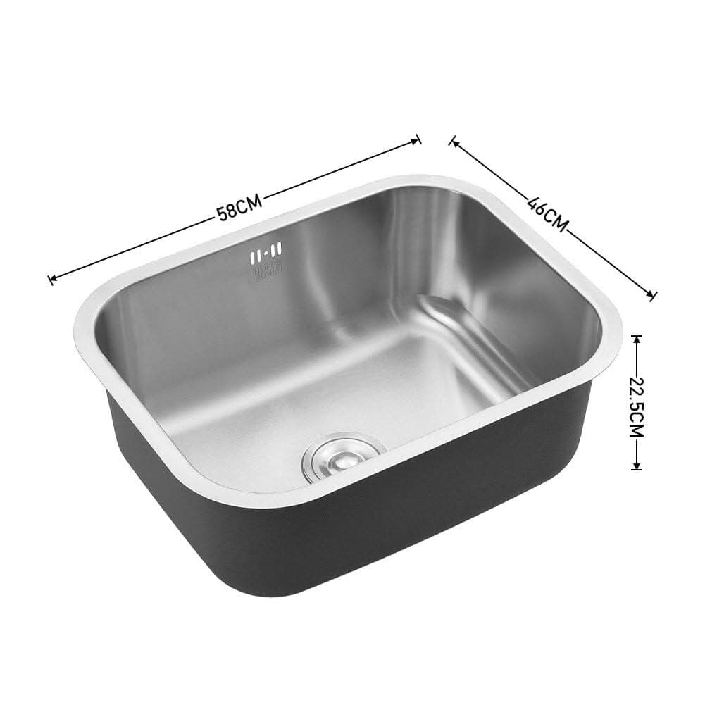 304 Stainless Steel Brushed Finish Square Stretch Sink