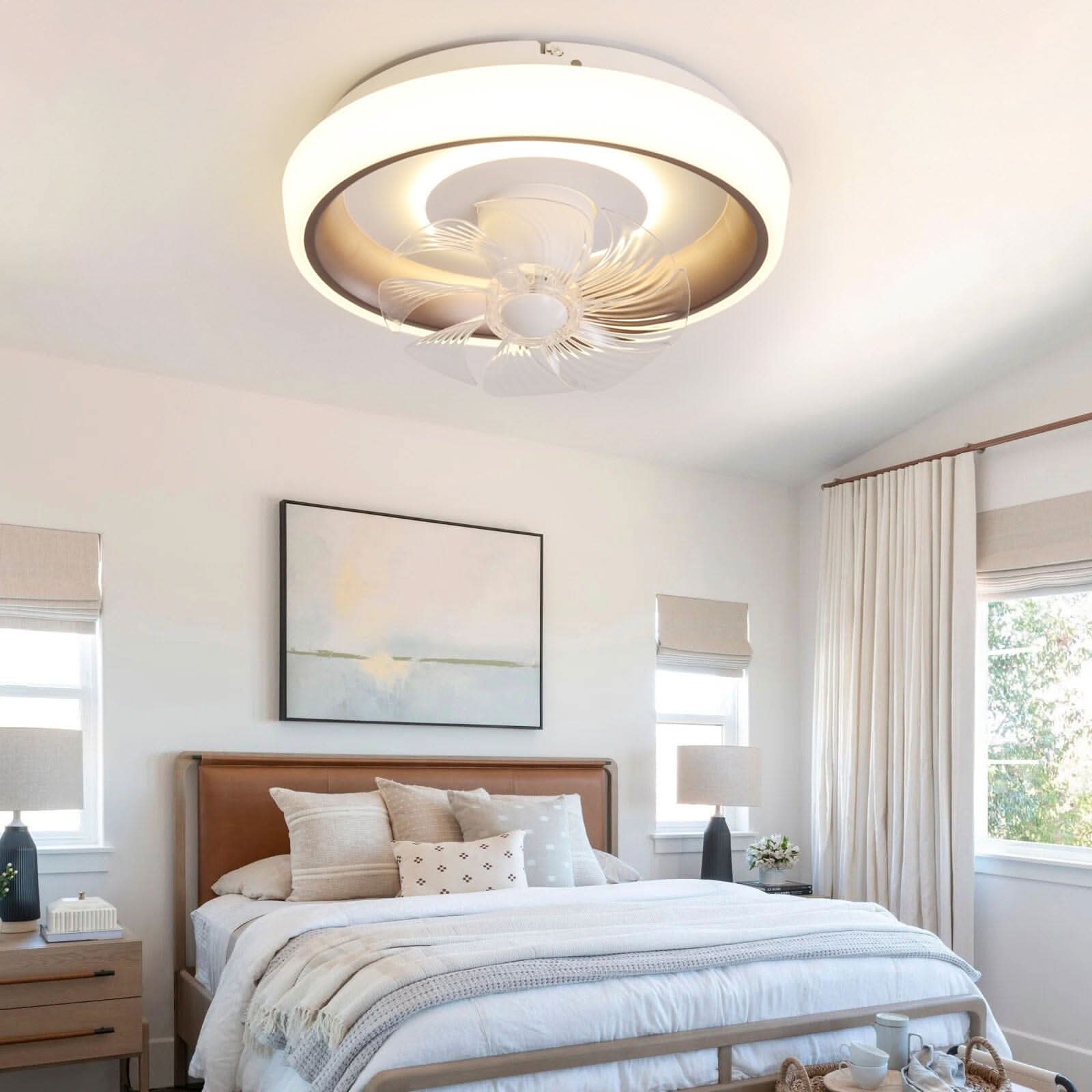 20inch Ceiling Mount LED Fan Light with 8 Blades