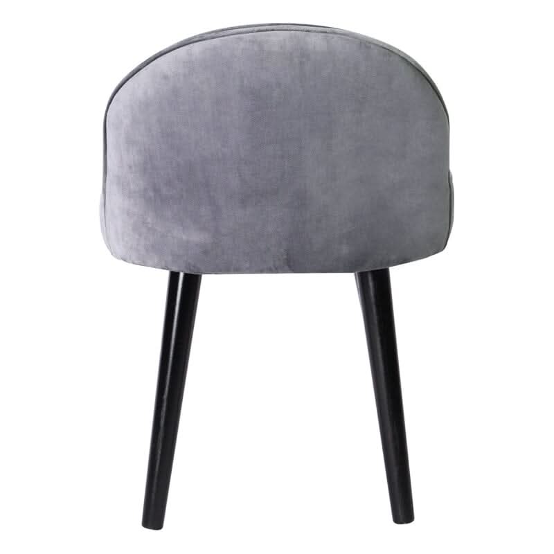 Modern Velvet Dressing Table Stool with Solid Wood Legs