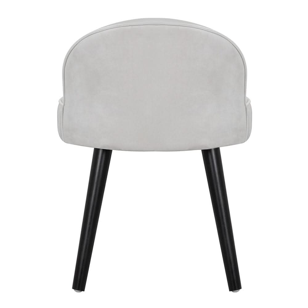 Modern Velvet Dressing Table Stool with Solid Wood Legs
