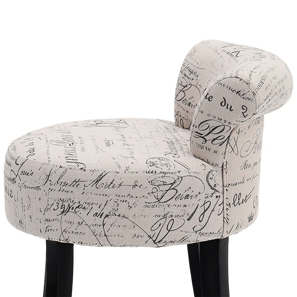 Modern Dressing Stool with Tech Fabric