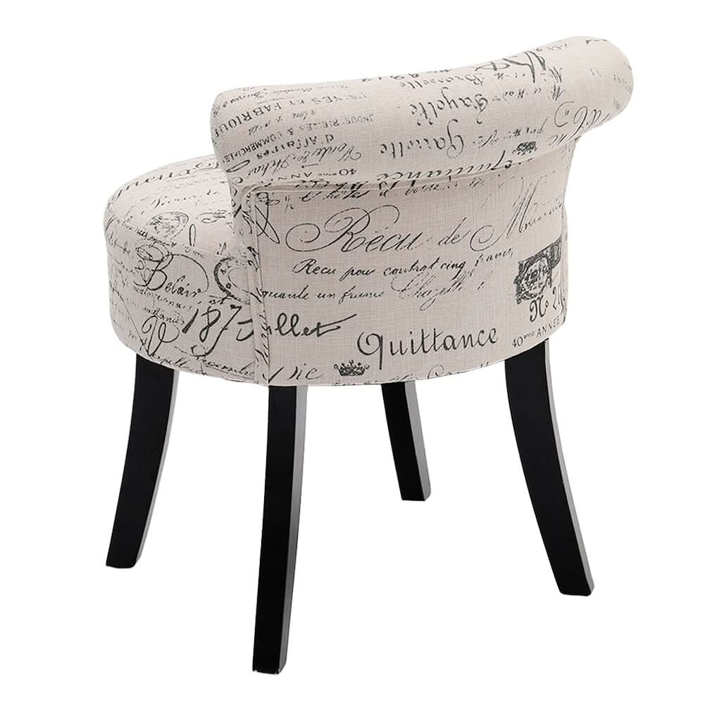 Modern Dressing Stool with Tech Fabric