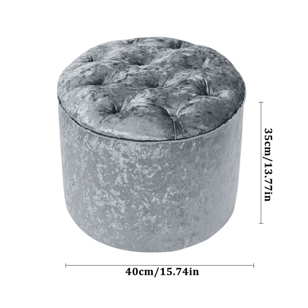 Rheinland Black Footstool