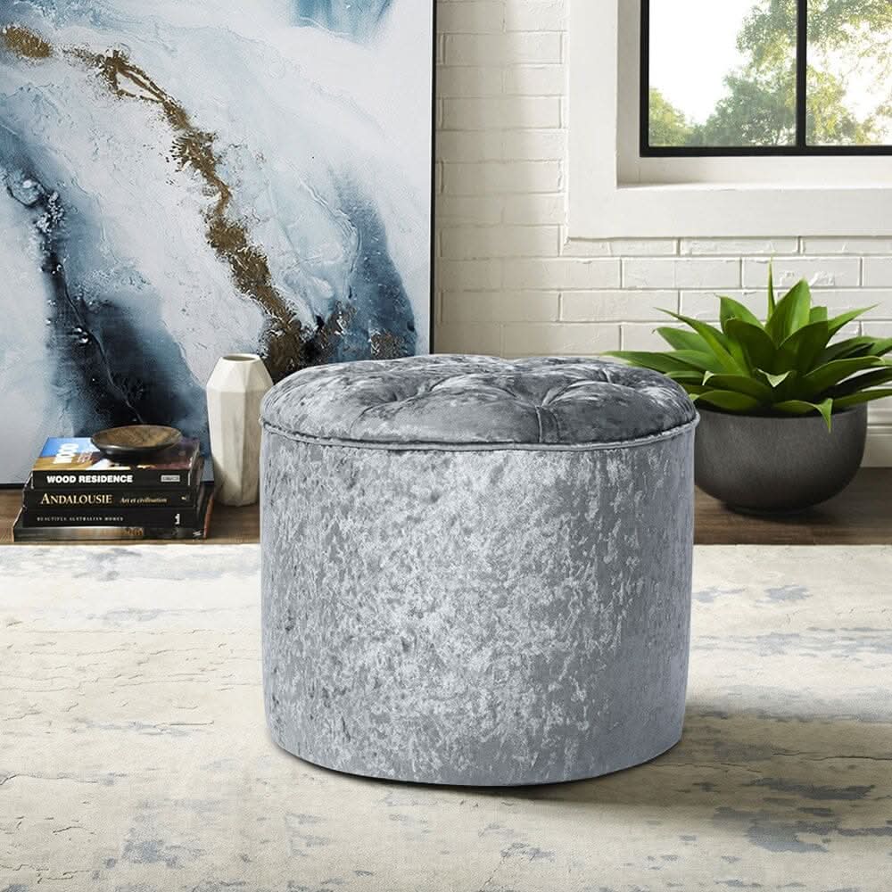 Rheinland Black Footstool