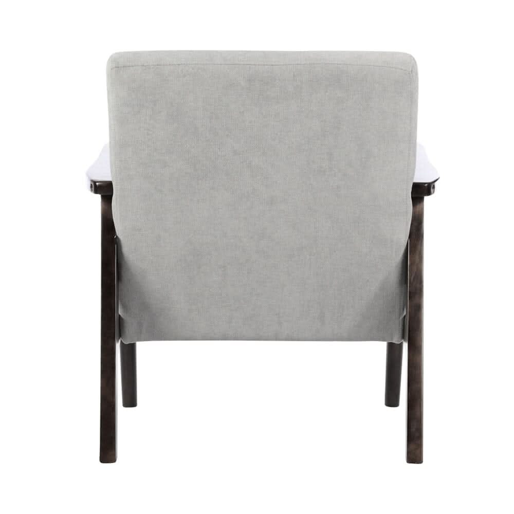 Solid Wooden Frame Upholstered Tufted Armchair