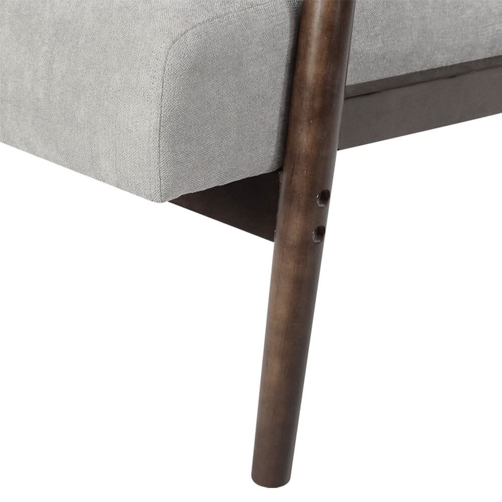 Solid Wooden Frame Upholstered Tufted Armchair