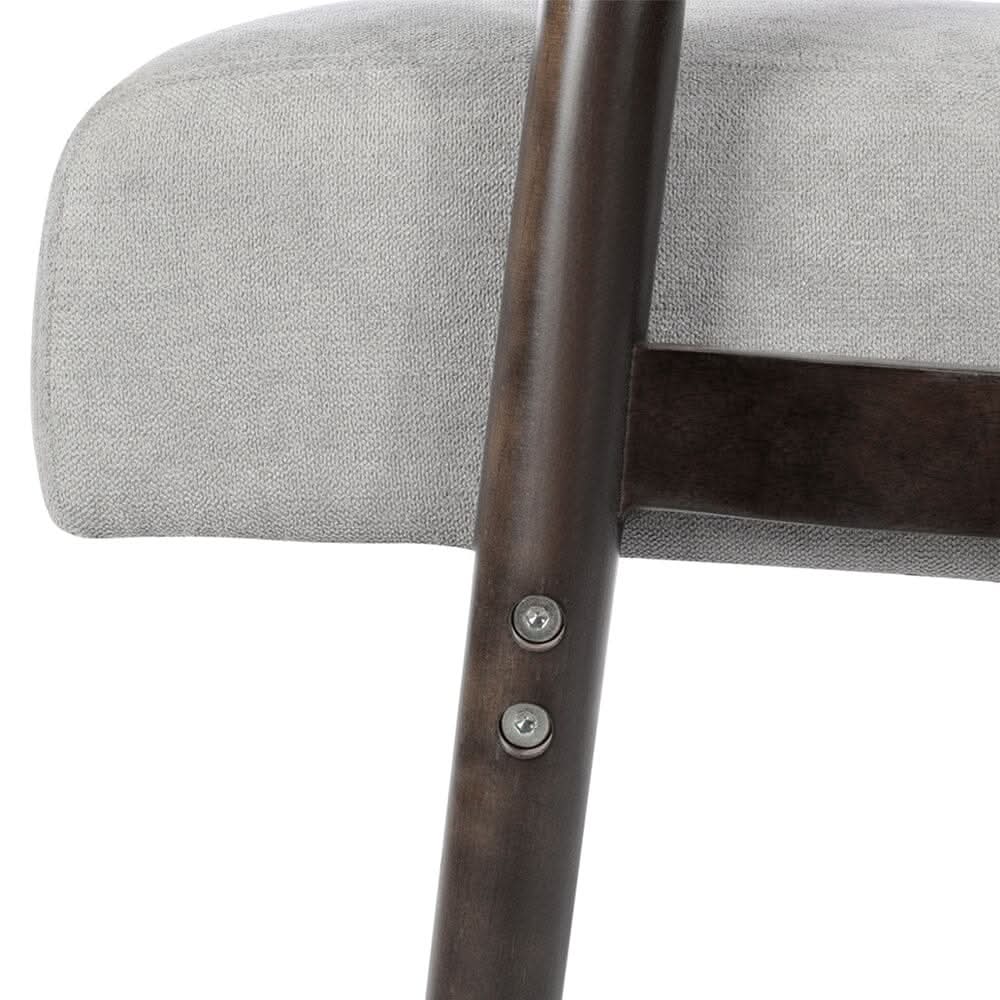 Solid Wooden Frame Upholstered Tufted Armchair
