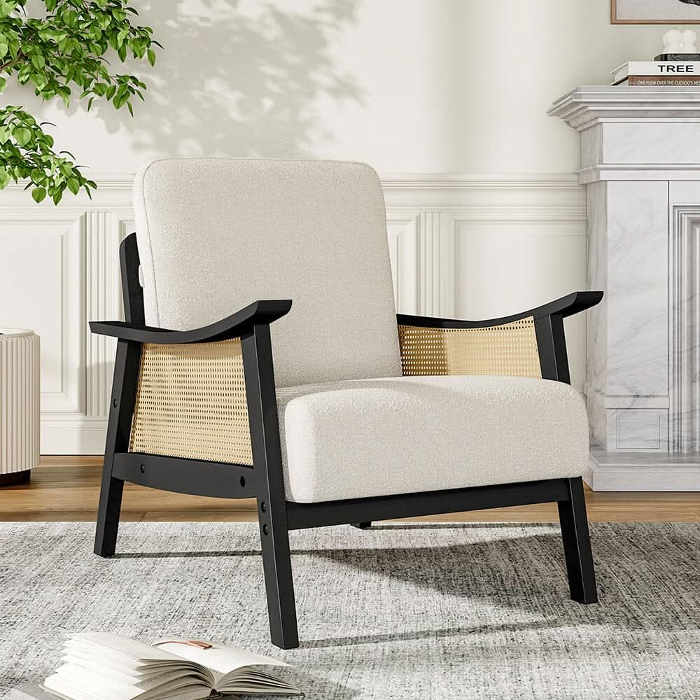 Direct Mid Century Rattan Armchair
