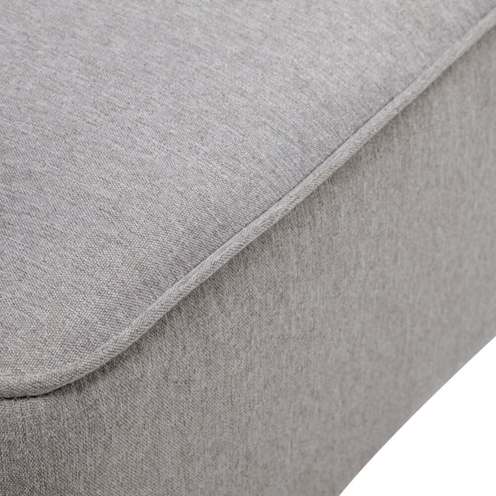 Contemporary Wing Back Armchair and Ottoman Set with Cushion and Footstool