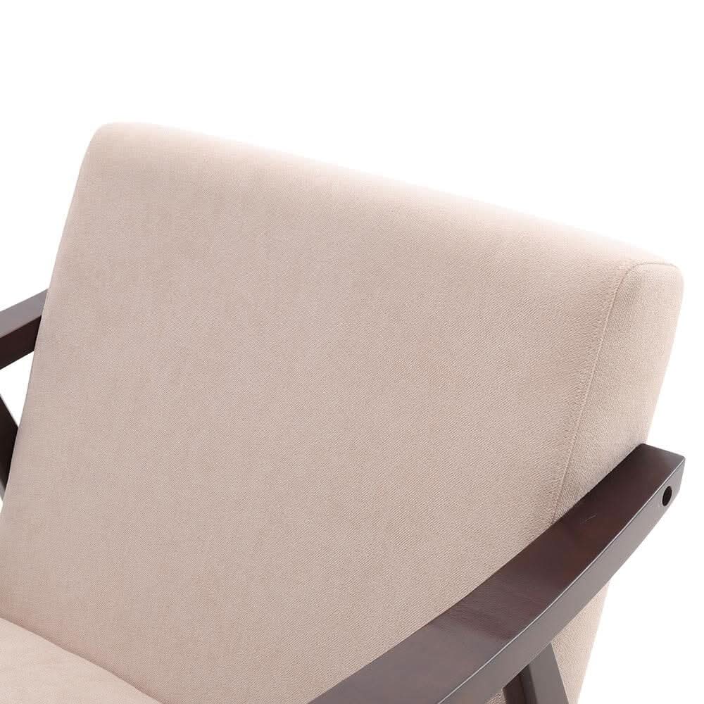 Direct Wooden Single Armchair Sofa Accent Chair Fabric