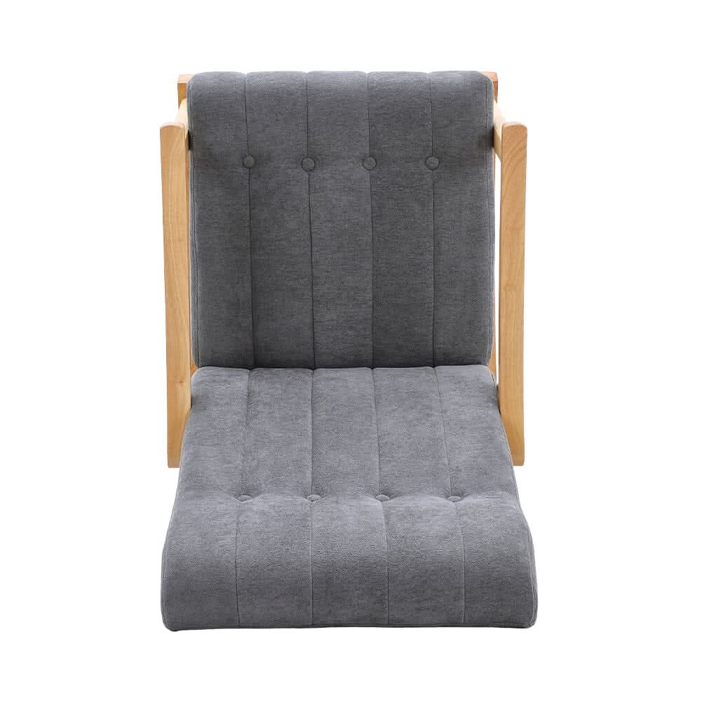 Direct Velvet Upholstered Tufting Rocking Chair