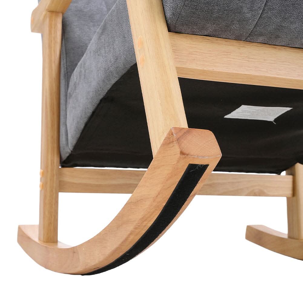 Direct Velvet Upholstered Tufting Rocking Chair