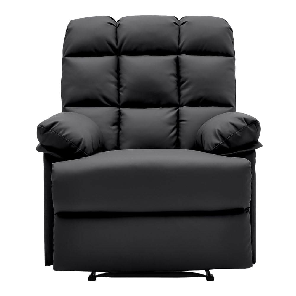 Faux Leather Upholstered Recliner Armchair