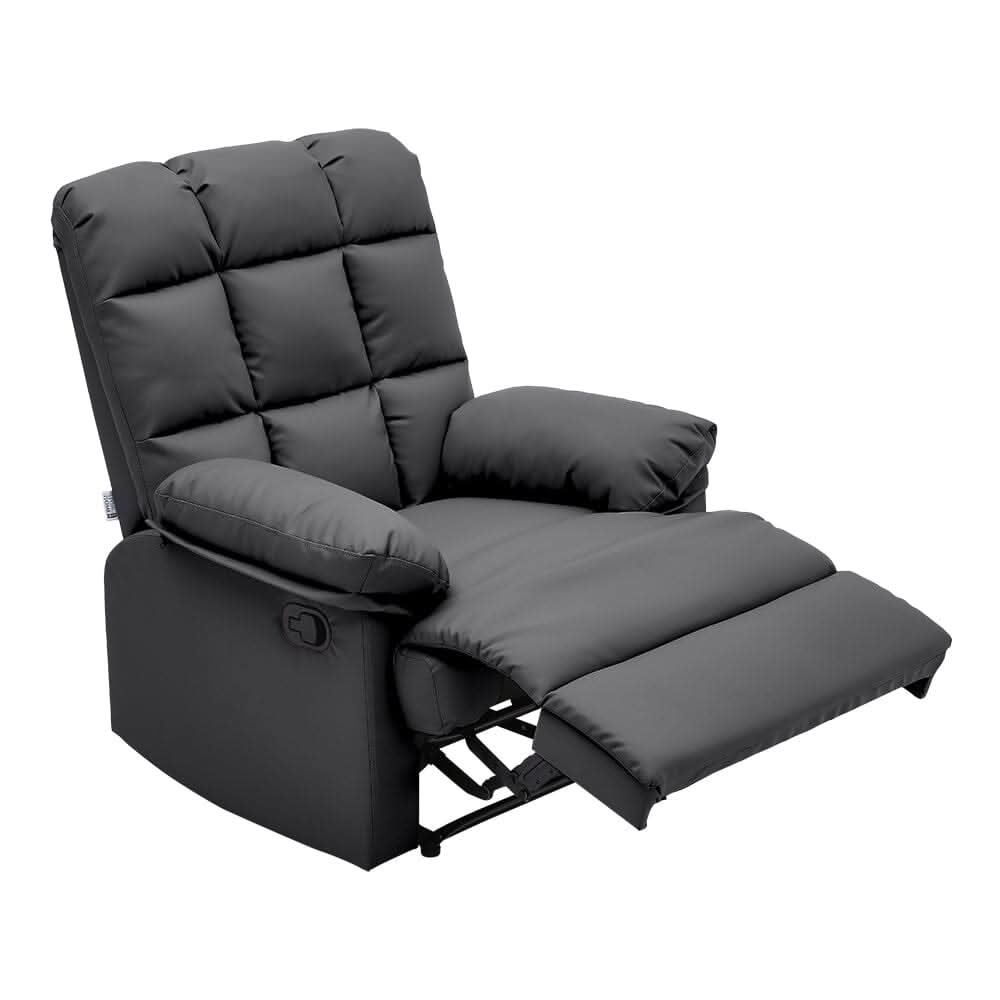 Faux Leather Upholstered Recliner Armchair