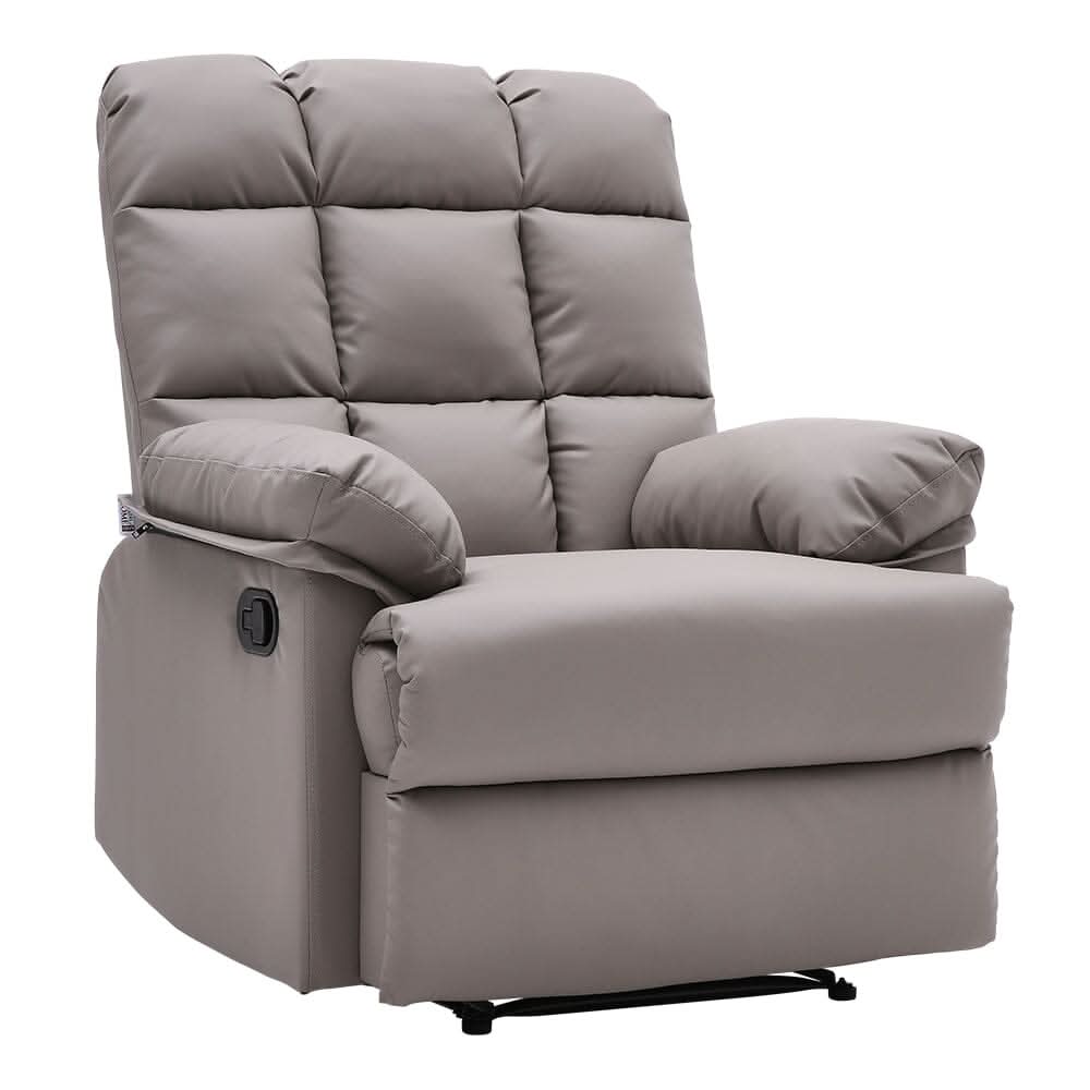 Faux Leather Upholstered Recliner Armchair