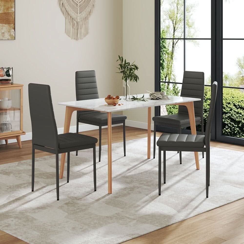 PU Leather Dining Chair Set