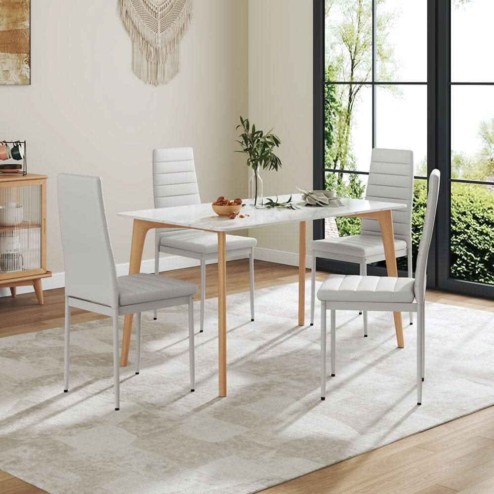 PU Leather Dining Chair Set