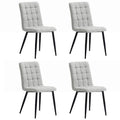 Linen Fabric Dining Chair Set