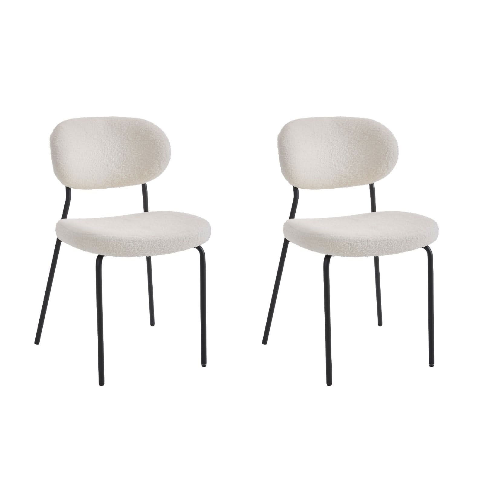 Teddy Fabric Dining Chair Set