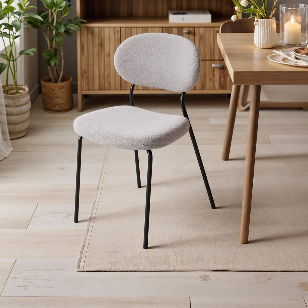 Teddy Fabric Dining Chair Set