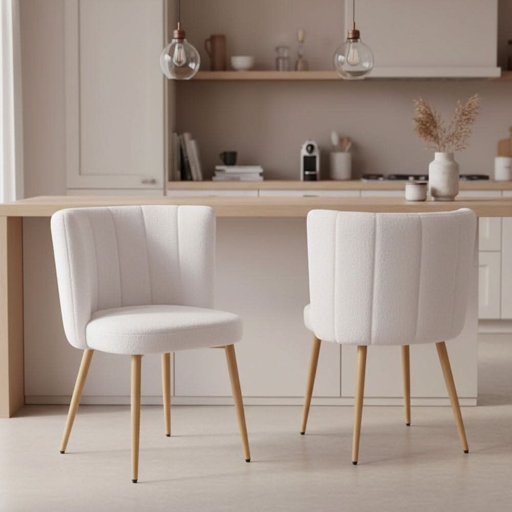Modern Teddy Upholstered Dining Chair Set