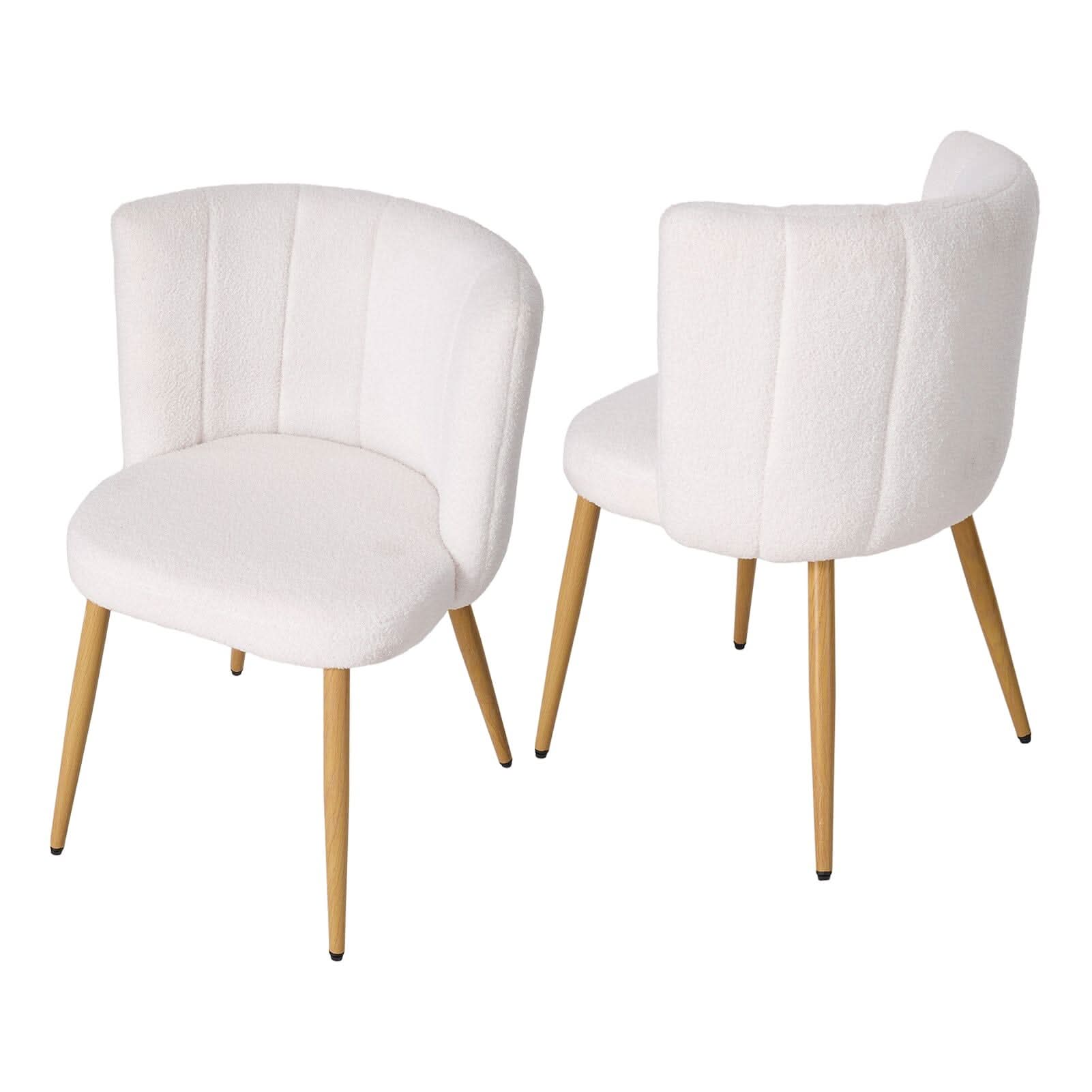 Modern Teddy Upholstered Dining Chair Set