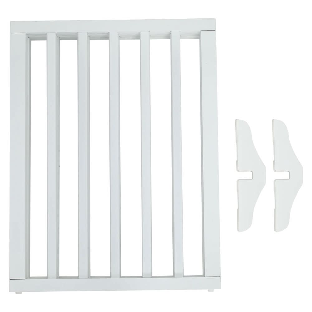 Folding Pet Gate 4 Panel Wooden Safety Gate with 360°Swivel Metal Hinges